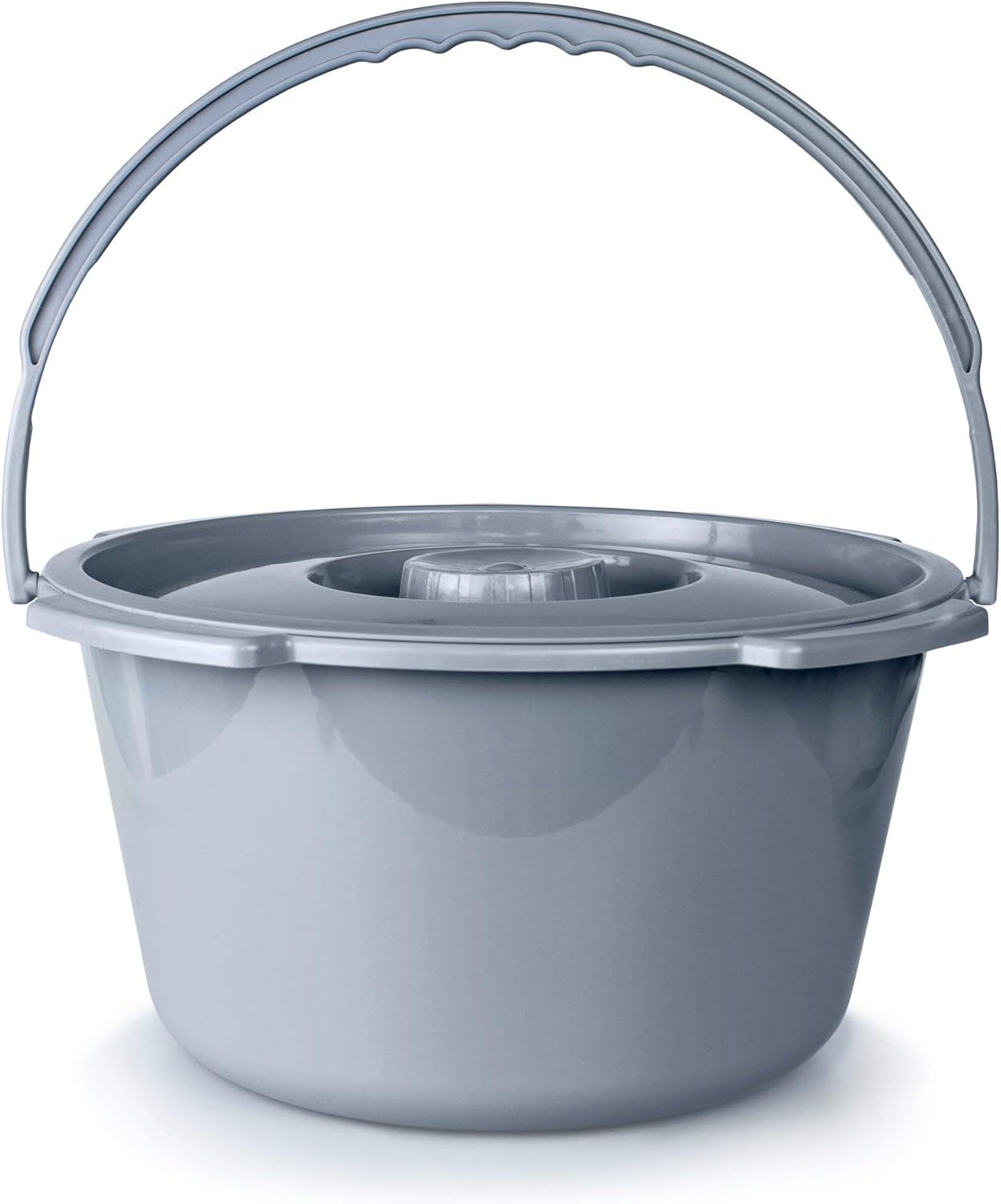 McKesson Commode Replacement Bucket with Handle and Lid, 7.5 qt, 1 Count