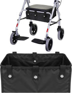 Under Seat Rollator Bags, Four Wheel Rollator Walker Basket Reusable Large Walker Bag Underseat Replacement Medical Basket Walkers Accessories Bags for Seniors Storage Book Essentials