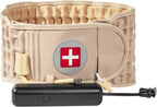 Decompression Back Belt with Electric Inflatable Pump -Lumbar Support Belt for Lower Back Pain Relief, Air Traction Device Fits Waist Size 29-49 Inches，(Beige)