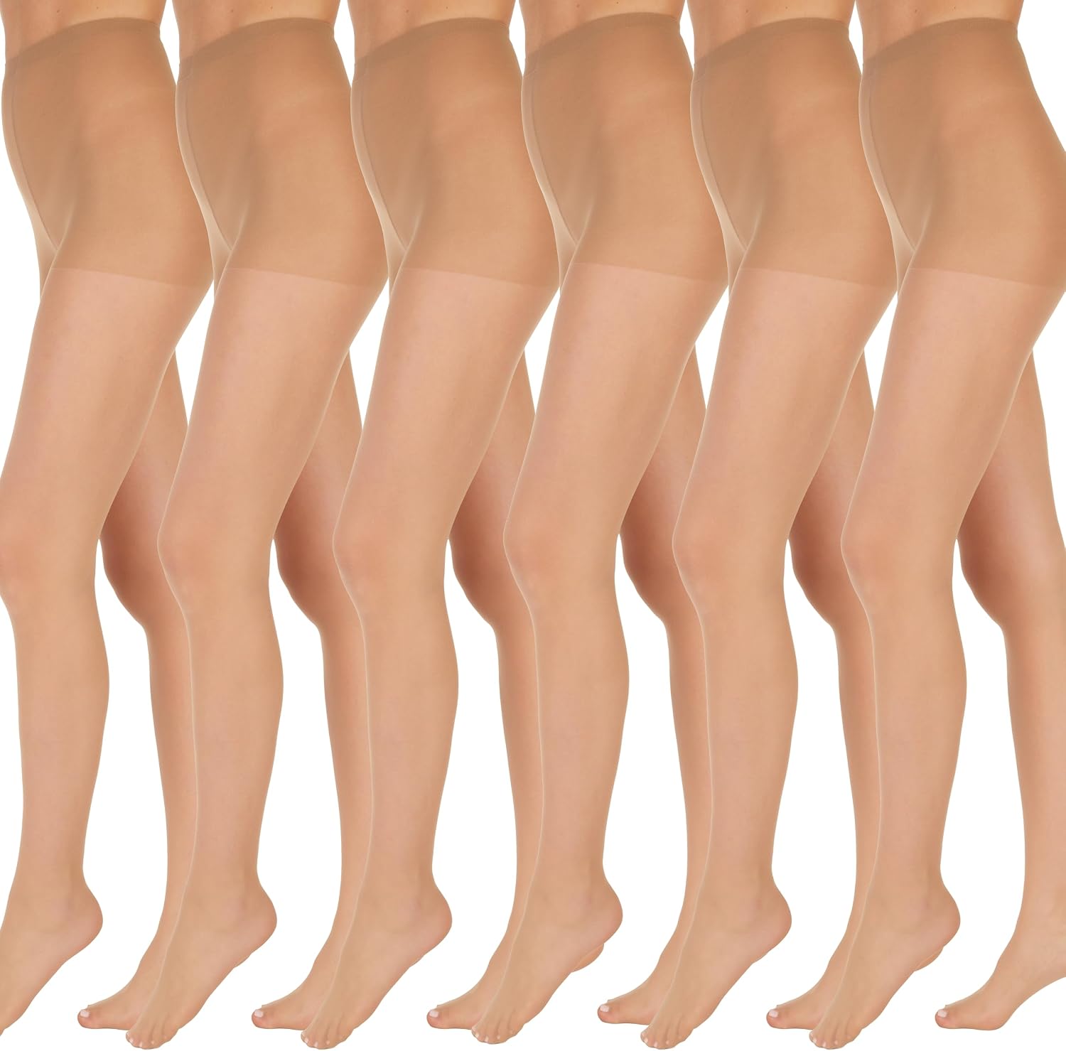 L'eggs Everyday Control Top Sheer Toe Pantyhose for All Day Comfort, 100% Nylon