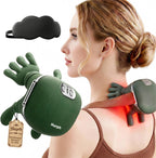 Neck Massager with Heat, 2026 New Electric Shiatsu Neck and Back Massager, Deep Tissue with Heating and Traction Function, Rechargeable USB-C, Real Hands Massage for Back, Shoulder