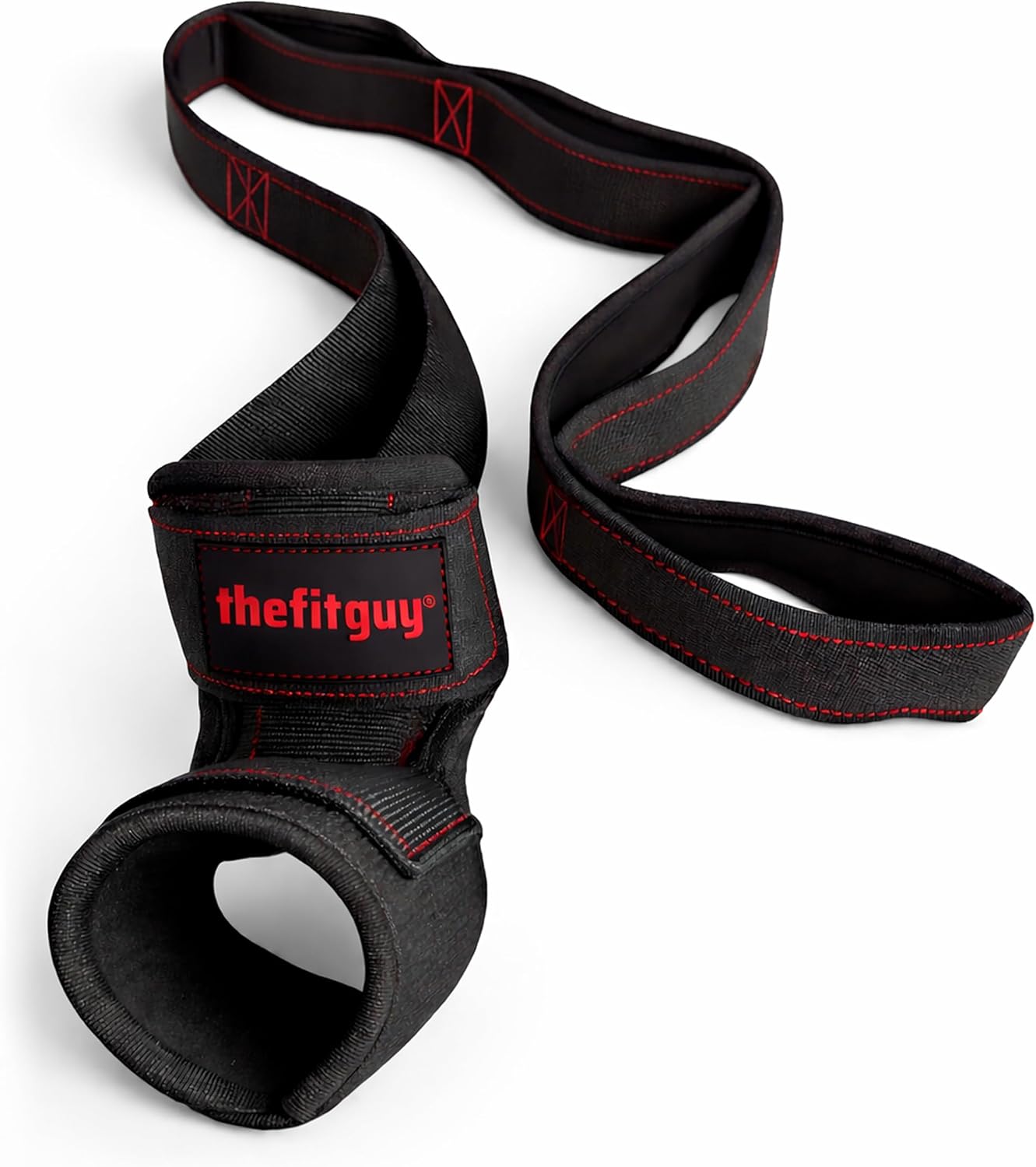 THEFITGUY Quad Stretcher - Quad Stretch Strap with Secure Ankle Support | 4-Loop Quad & Hip Flexor Stretch Band for Physical Therapy, Mobility, Post-Workout Recovery | Non-Elastic Leg Stretching Strap