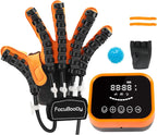 Rehabilitation Robot Gloves Equipment for Stroke Recovery, Hand Strength Exercise, and Adaptive Training Hemiplegic Finger with USB Chargeable Orange (Size Large) Right Hand