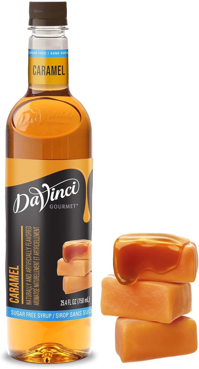 DaVinci Gourmet Sugar-Free Caramel Syrup, 25.4 Fluid Ounces (Pack of 1)