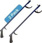 Sammons Preston Reacher, Blue, 26 Inch, Grabber Reacher Tool, Lightweight Trash Picker Grabber & Garden Nabber, Aluminum Pick Up Tool & Reaching Claw, Portable Reaching Assist & Dressing Tool, 2 Pack