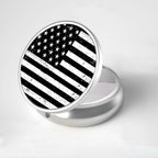 LRITER Pill Case, Portable Travel Pill Box, Pillbox Organizer, Cute Small Medicine Storage Container, Purse Accessories for Women, Men (American Flag)