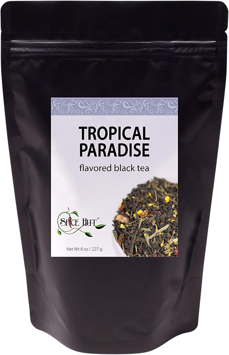 Tropical Paradise Green & Black Loose Leaf Tea - Mango, Strawberry, Papaya - Caffeinated | bulk 8oz, 80-100 cups | The Spice Hut, First Sip of Tea