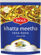 Bikaji Tana Bana Khatta Meetha 35.27 oz (1kg), Sweet and Tangy Indian Snack Mix, Crunchy Namkeen Party Mix, Family Pack for Everyday Munching, Anytime Tea-Time Snack