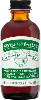 Nielsen-Massey Organic Fairtrade Madagascar Bourbon Pure Vanilla Extract for Baking and Cooking, 2 Ounce Bottle