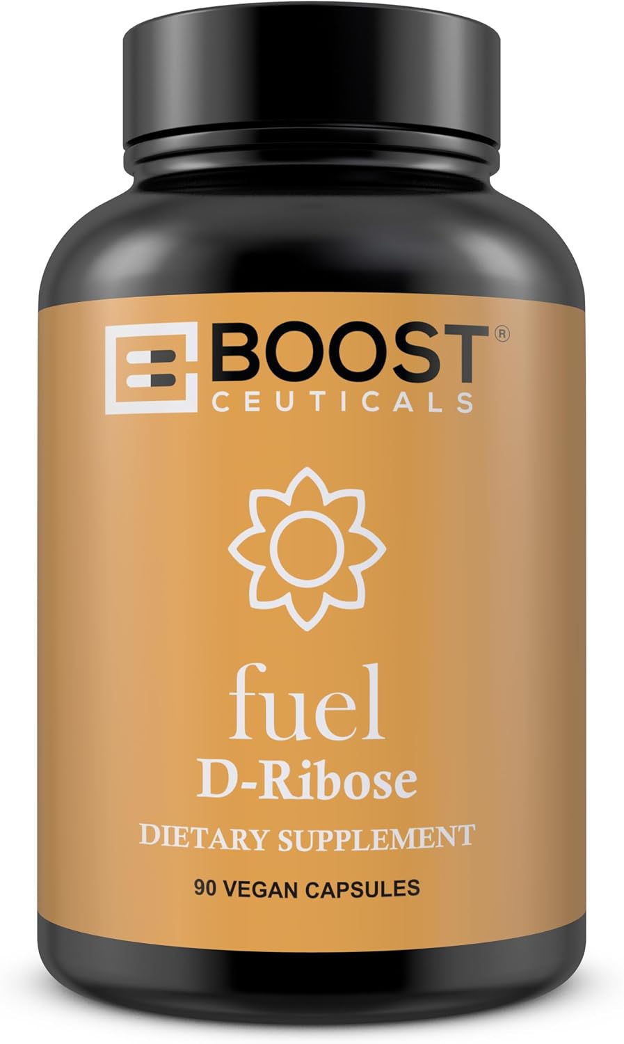 BoostCeuticals D-Ribose 500mg Capsules 1500mg Serving Vegan Energy Heart Muscle Recovery Pure No Fillers Non-GMO Clean Label