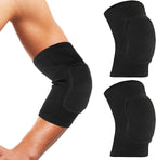 COMNICO Elbow Brace Sponge Fitness Elbow Support Compression Sleeve Breathable Anti-Collision Protective Arm Pads Strap Band for Workouts Tendonitis Arthritis Tennis Volleyball Basketball Golfers(M)