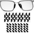 64Pairs Foam Glasses Nose Pads Replacement Black Self Adhesive Non-Slip Eyeglass Nose Pads Stick on Plastic Frames Thin Nosepads Sticky Anti-Slip Support Nose Pads for Eyeglasses Sunglasses Glasses
