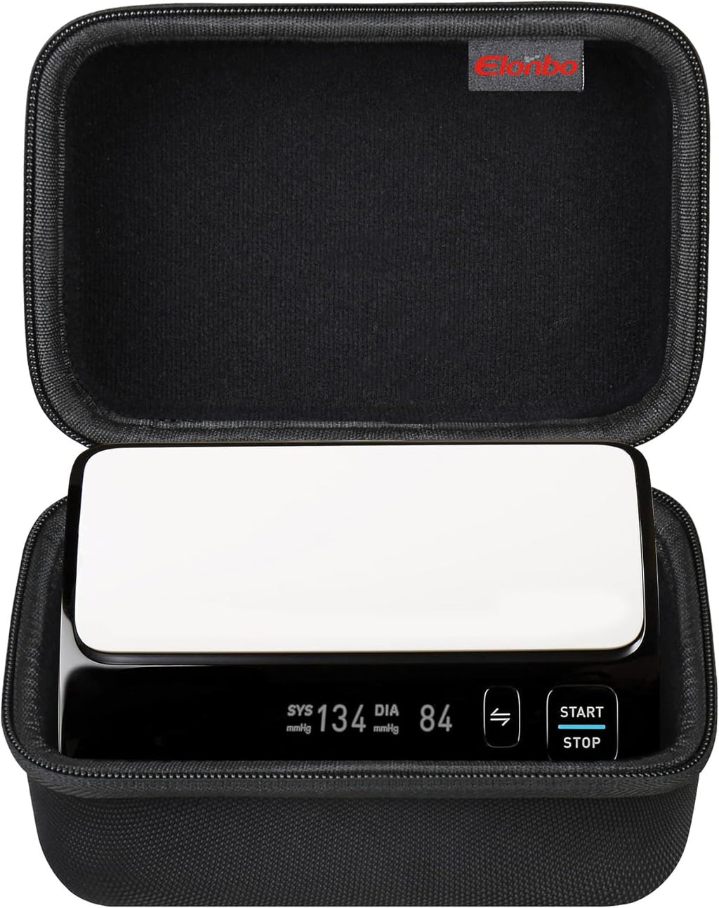 Elonbo Carrying Case for OMRON Evolv Bluetooth Wireless Upper Arm Blood Pressure Monitor, for OMRON Evolv BP7000 Portable One-Piece BP Monitor Storage Holder, Black