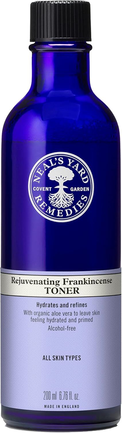 Neal's Yard Remedies Rejuvinating Frankincense Toner, Facial Toning Lotion, Hydrates, Refines & Primes, Vegan & Cruelty-Free, 200ml