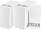 LITOPAK 200 Pack Paper Hand Towels for Bathroom, Guest Towels Disposable, and Paper Napkins Disposable for the Bathroom, Kitchen, Wedding, Party, and Dinner(Silver)