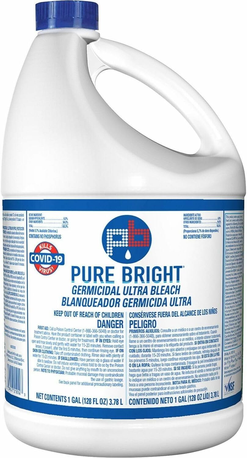 KIK 8635042 Pure Bright Ultra Bleach 1 Gal White