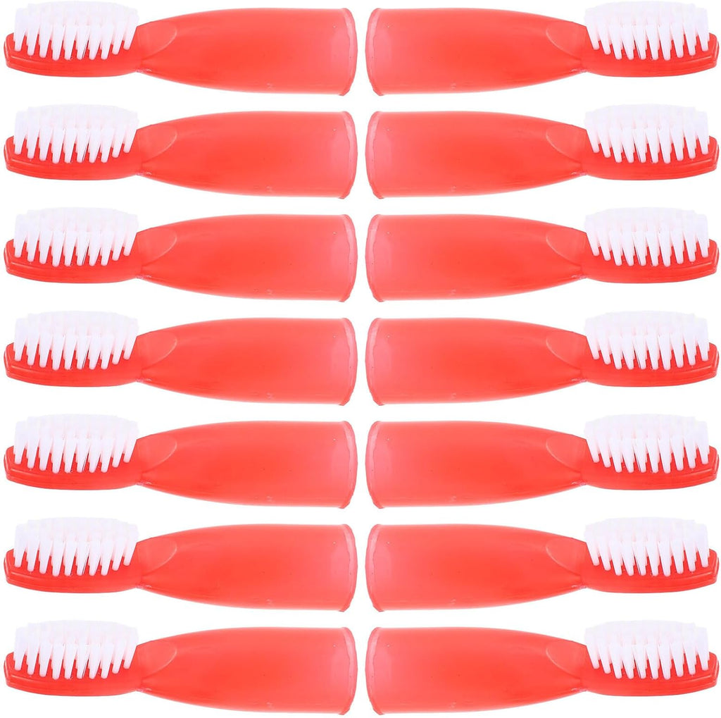 Unomor 20pcs Portable Prison Toothbrush Finger Sleeve Oral Cleaning Brush Soft Mini Tooth Brushes for Inmates Detention Centers High Security Safe Design