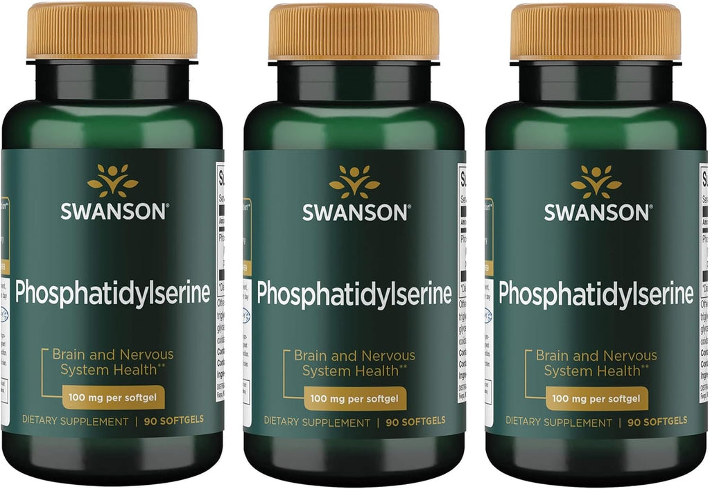 Swanson Phosphatidylserine 100 mg 90 Sgels (3 Pack)