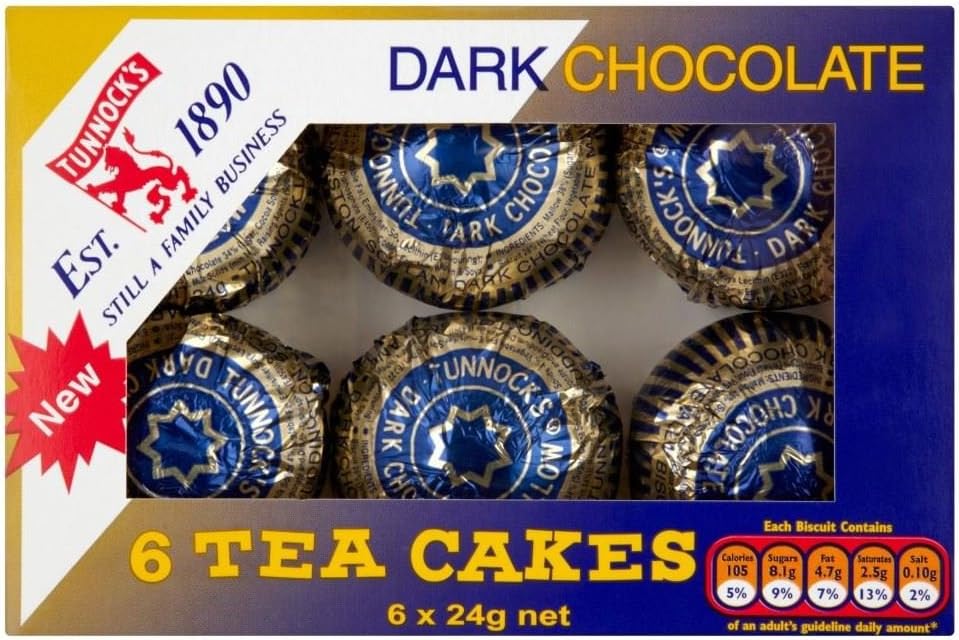 Tunnock's Dark Chocolate Teacakes (6 per pack - 144g)