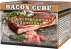 Hi Mountain Bacon Cure Seasoning Kit | BLACK PEPPER & BROWN SUGAR BLEND | Pork, Deer, Elk & Venison Bacon Seasoning and Cure Kit | Makes up to 25 lbs