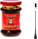 Lao Gan Ma Spicy Chili Crisp (Chili Oil Sauce) - 7.41 Ounce+ Only one NineChef Spoon