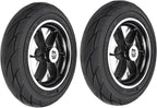 10×2.125 Wheelchair Rear Wheel Replacement, 1 Pair of 10inch Power Wheelchair Wheels, Solid Tires, Rubber Wheels, Walker Accessories