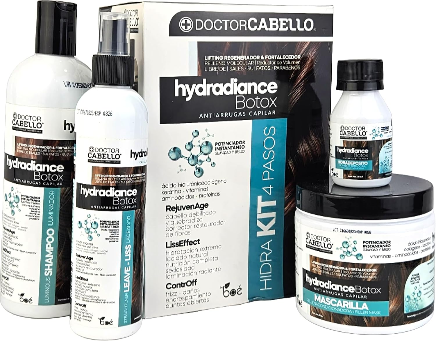 DOCTOR CABELLO HYDRADIANCE KIT 4/1