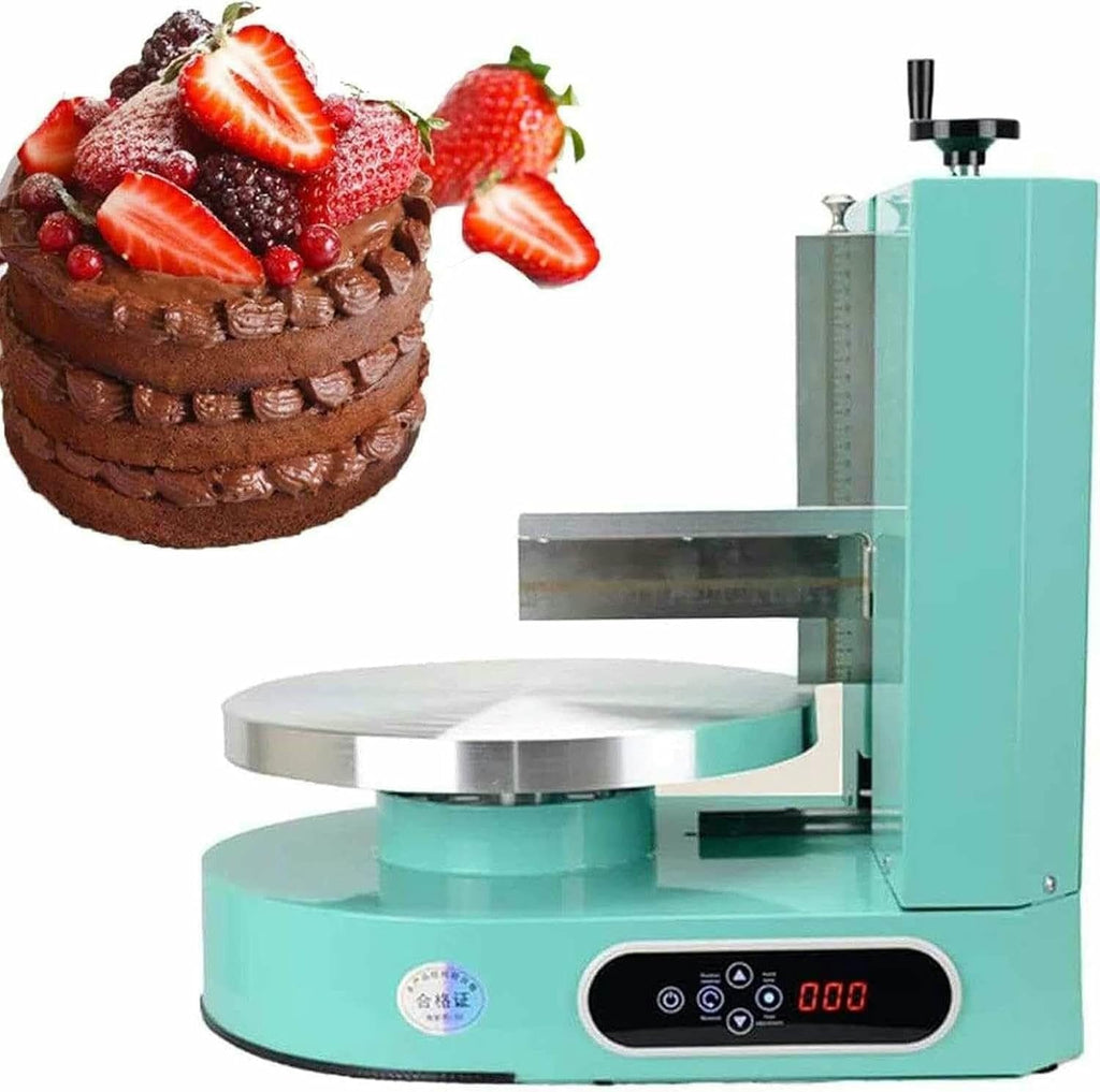 Cream Smooth Coating Machine for Birthday Cake - 4-12 Inch Round Cake Butter Cream Spreading & Filling Machine - Perfect for Cake Bread Cream Decoration & Smoothing - Cake Spreader Smoothing