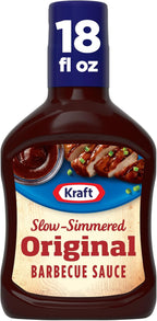 Kraft Original Slow-Simmered Barbecue BBQ Sauce, 18 oz Bottle