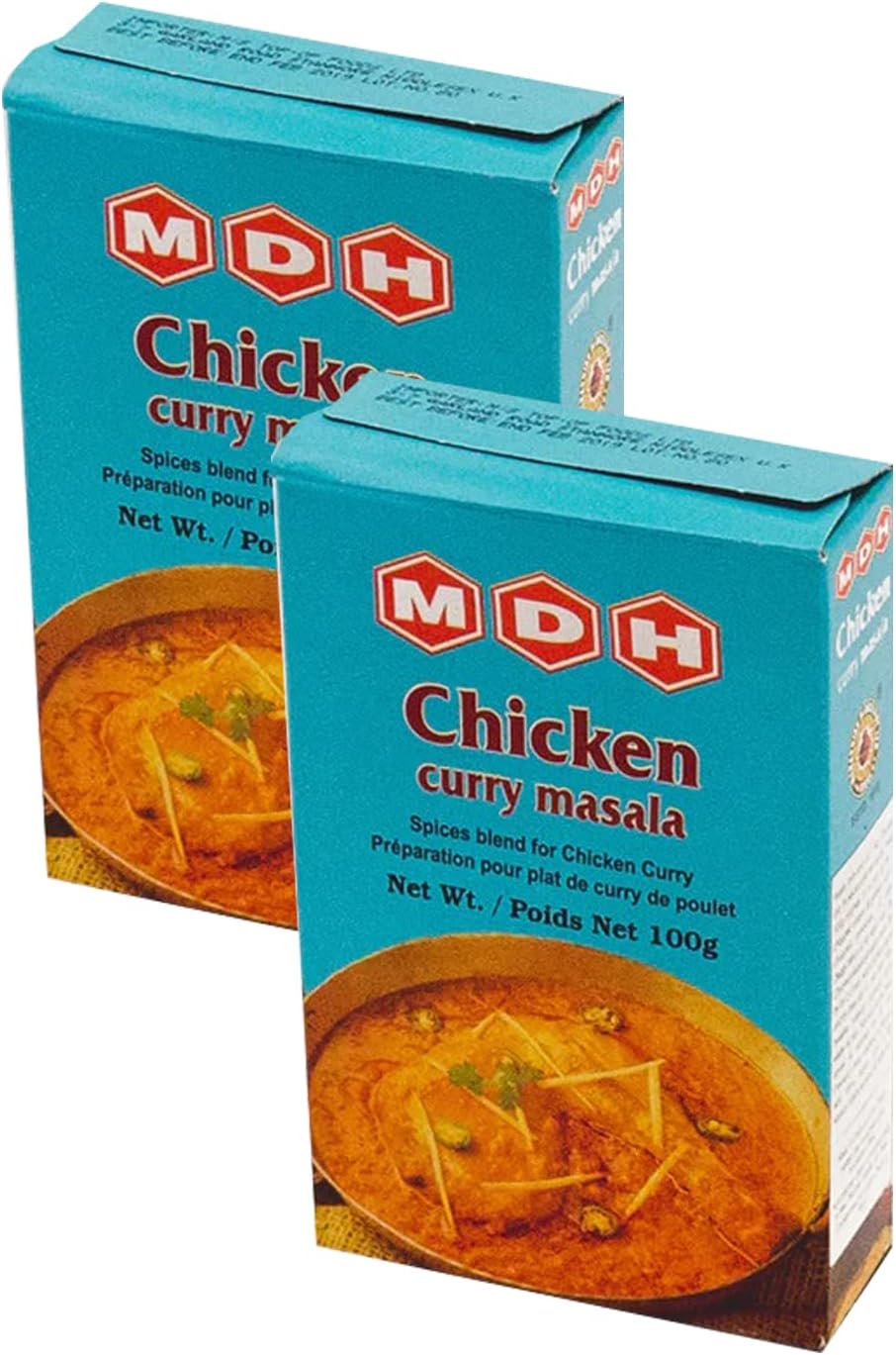 MDH Chicken curry Masala 100g (Pack of 2)– Instant Spicy Chicken curry Masala - Makes Your Food Delicious - Enhances the flavours of the meal