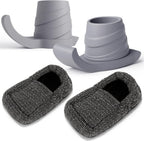 Vive Walker Ski Glides and Covers (4 PCS) - Senior & Elderly Accesories for Folding Walkers - Feet Sliders for Back Legs - Replacement Part, Slides Easily - Gliders for Hardwood Floor & Outdoor Use