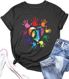Occupational Therapy T Shirts for Women Casual Therapist Graphic Short Sleeve Tees OT Healthcare Gifts Blouse Tops