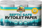 RV Toilet Paper - 12 Pack Septic Safe Toilet Paper 2-Ply Quick Dissolving Camper Tissue Paper Septic Safe to Prevent Clogs - Perfect for Automotive RVs, Septic Tank Systems, Boats, and Camping