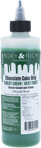 Roxy and Rich Chocolate Cake Drip 275 Grams, Forest Green