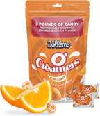Jollems O’ Creamers Orange & Cream Flavored Hard Candy | Individually Wrapped | 2 Pound Bulk Bag