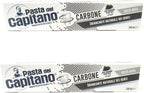 Pasta del Capitano Carbone Whitening Black Toothpaste 100ml 3.38fl.oz, Pack of 2
