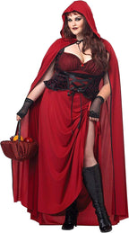 California Costumes Women's Plus-Size Dark Red Riding Hood Plus