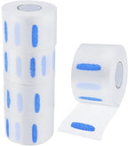 SenseYo 5 Rolls Barber Neck Paper Strips Band Disposable Haircutting Stretchy Barber Neck Tissue Wrap for Salon Haircut Spa Massage