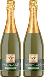Tuscanini Sparkling Apple Cider, 25.4oz (2 Pack) | Non-Alcoholic Celebration Drink | Refreshing & Elegant Sparkling Drink | Perfect for Holidays, Weddings & Special Occasions