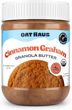 Oat Haus Cinnamon Graham Original Granola Butter | Peanut-free, Almond (Tree-Nut) Free, & School-Safe (Top 8 Allergen Free) | Sunflower Seed & Cookie Butter Alternative | 12 oz (1 Jar)