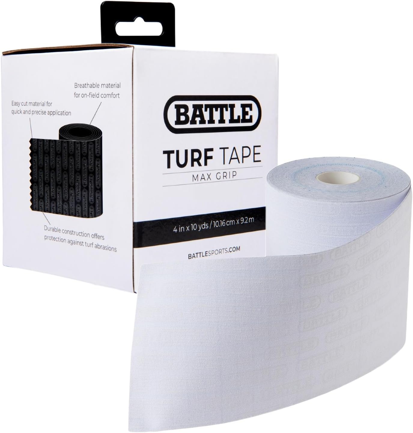 Battle Sports Football Turf Tape - Extra Wide - 30 feet, Waterproof Athletic Tape - Flexible, Breathable, Easy to Cut
