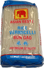 Asian Best Rice Vermicelli Bun Gao, 14 oz (3 Packs) | 140z, 3 Packs