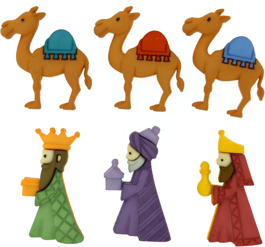 Dress It Up 8048 Buttons We Three Kings 0.75 inches