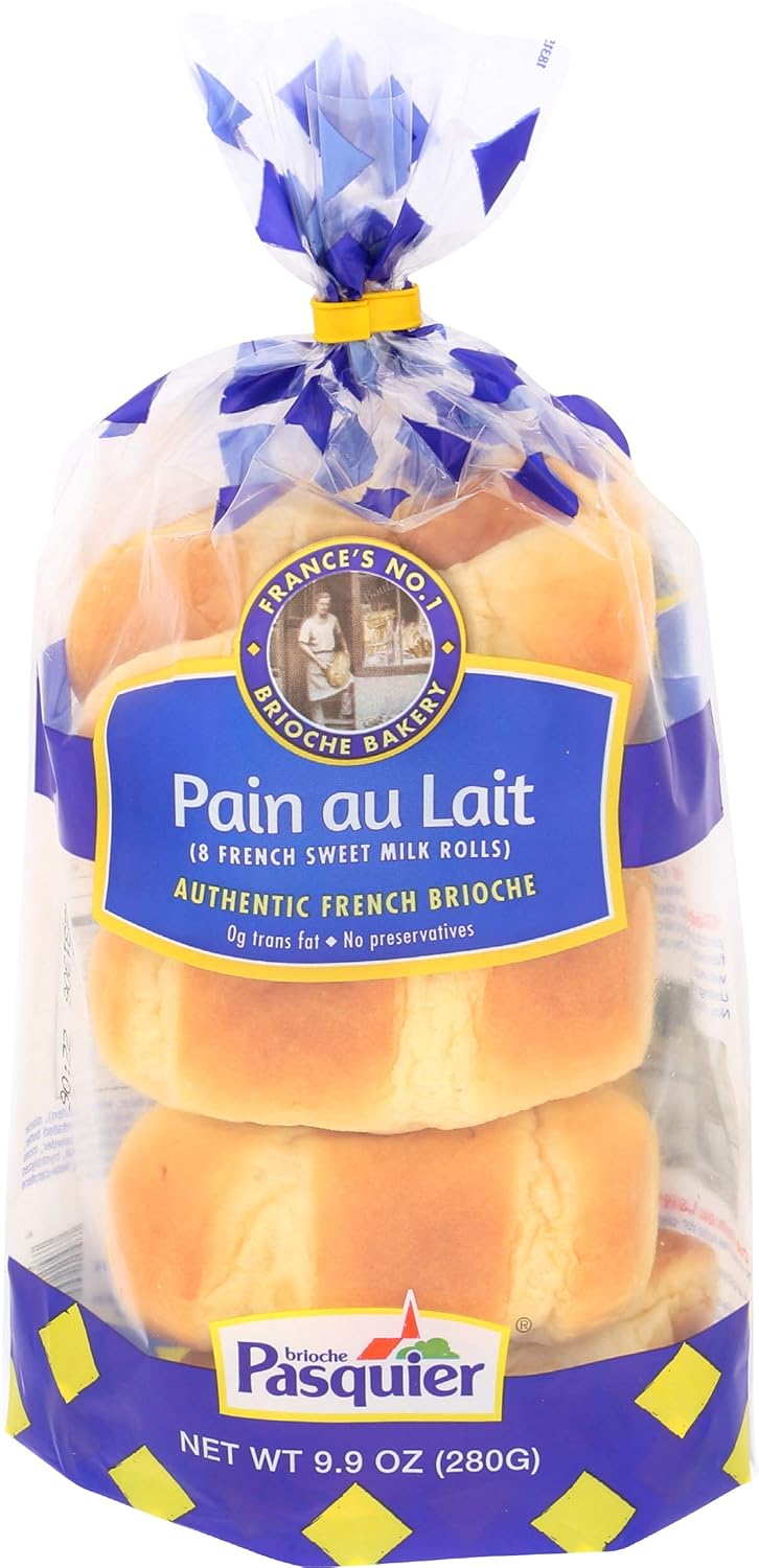 Brioche Pasquier - Authentic French Brioche Pain au Lait Sweet Milk Rolls, 9.9oz (280g)