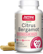 Jarrow Formulas Citrus Bergamot Supplement 500 mg - 60 Servings (Veggie Caps) - Antioxidant Support for Cardiovascular & Metabolic Health - Dietary Supplement - Vegan Gluten-Free- Use with QH-Absorb