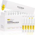 Vitamin C Brightening Serum for Face, Antioxidant Hydrating Ampoules with Glutathione, Niacinamide & Hyaluronic Acid, Daily Skincare for Uneven Tone, Dark Spots & Sensitive Dry Skin, 1.2ml x 30