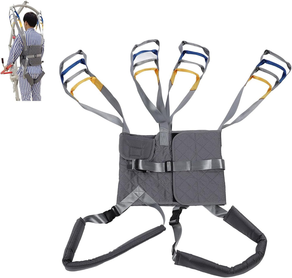 Adjustable Lift Walking Sling for Adults, Supportive Full Body Standing Harness Padded, Designed with Buckle Fastening Suitable for Patient Lifts for Walking