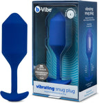 b-Vibe Vibrating Snug Plug 1 - Butt Plugs, Adult Sex Toys Anal Toys for Couples, Anal Training, and Sexual Stimulation Device - Navy