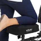 Vive Mobility Knee Scooter Pad Cover - Accessories Cushion Cover for Comfort (Dense Foam) - for Broken Leg Crutch Cart Roller, Injuries, Surgery, Foot, Ankle Injury, Replacement, Universal