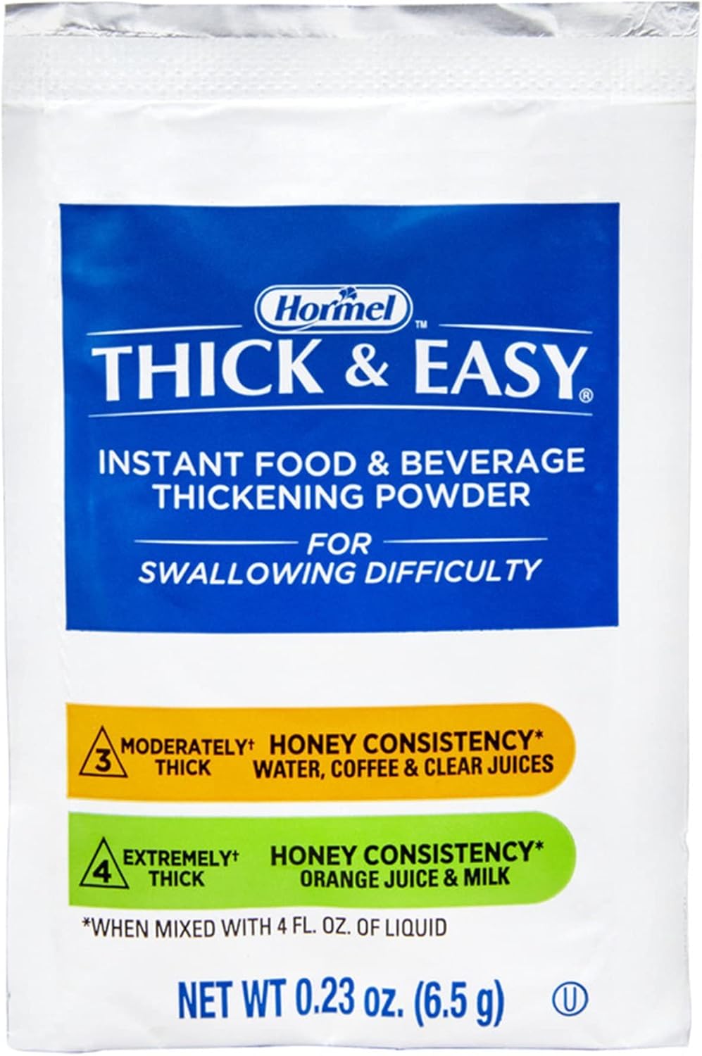 Thick & Easy Food & Drink Thickener Unflavored 6.5 Gram Packet 100 Ct